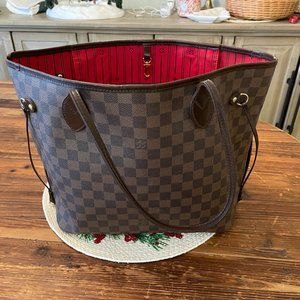 Louis Vuitton Brown Damier Ebene Neverfull MM